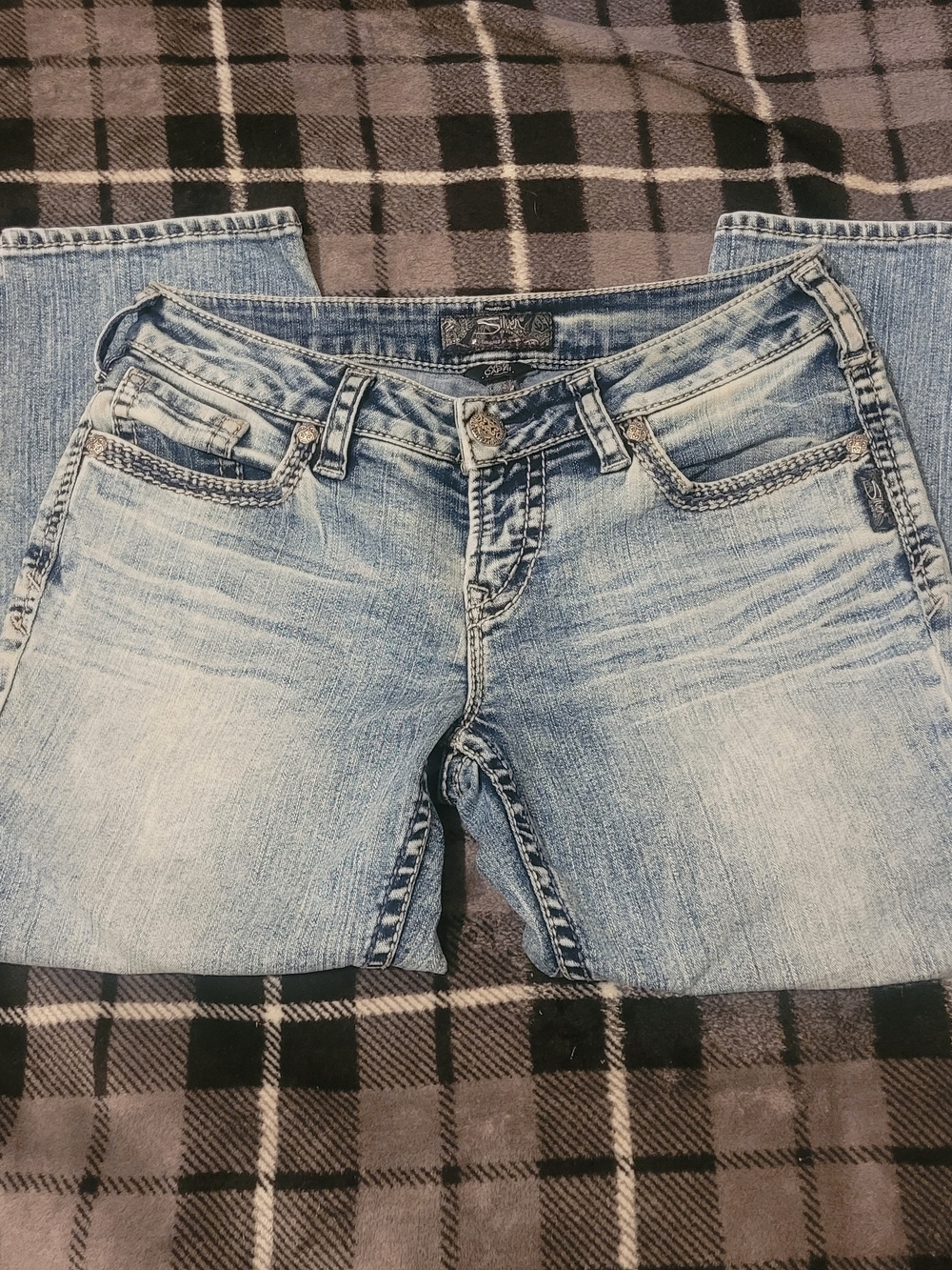 Silver Jeans Light Blue Capri Jeans